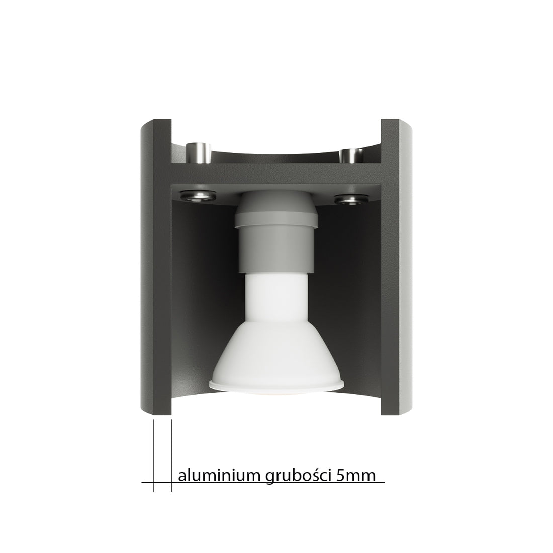 Wall lamp QUAD 1 anthracite