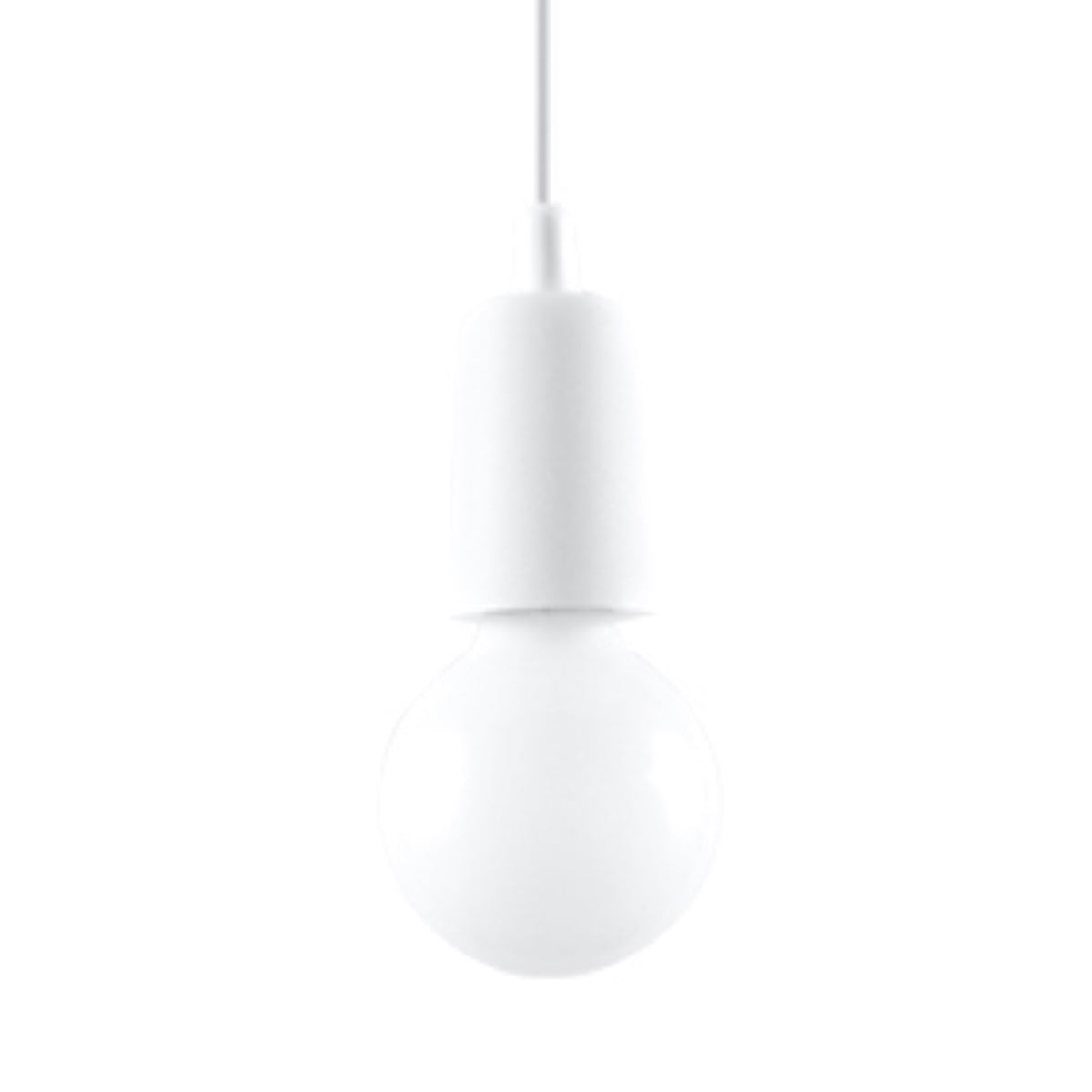 Pendant lamp DIEGO 1 white