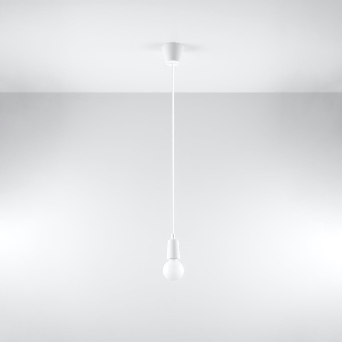 Pendant lamp DIEGO 1 white