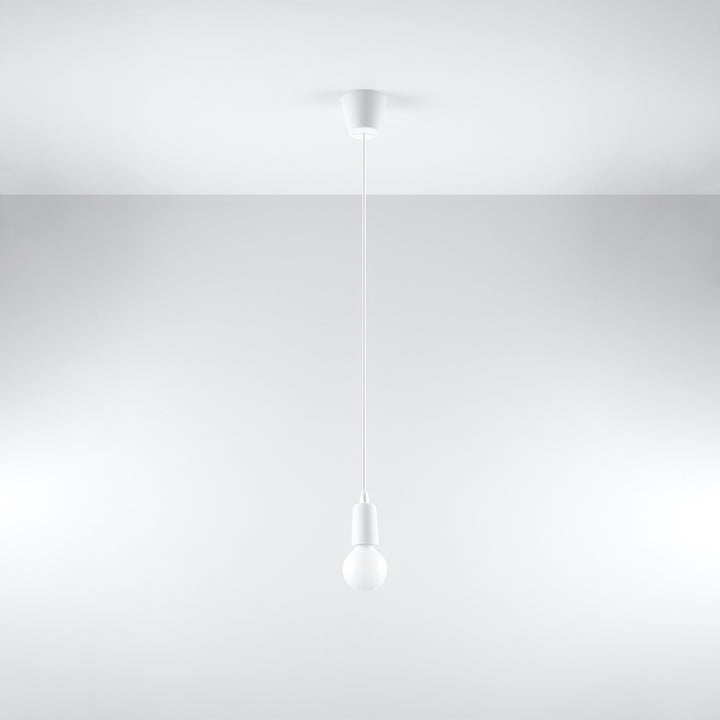 Pendant lamp DIEGO 1 white