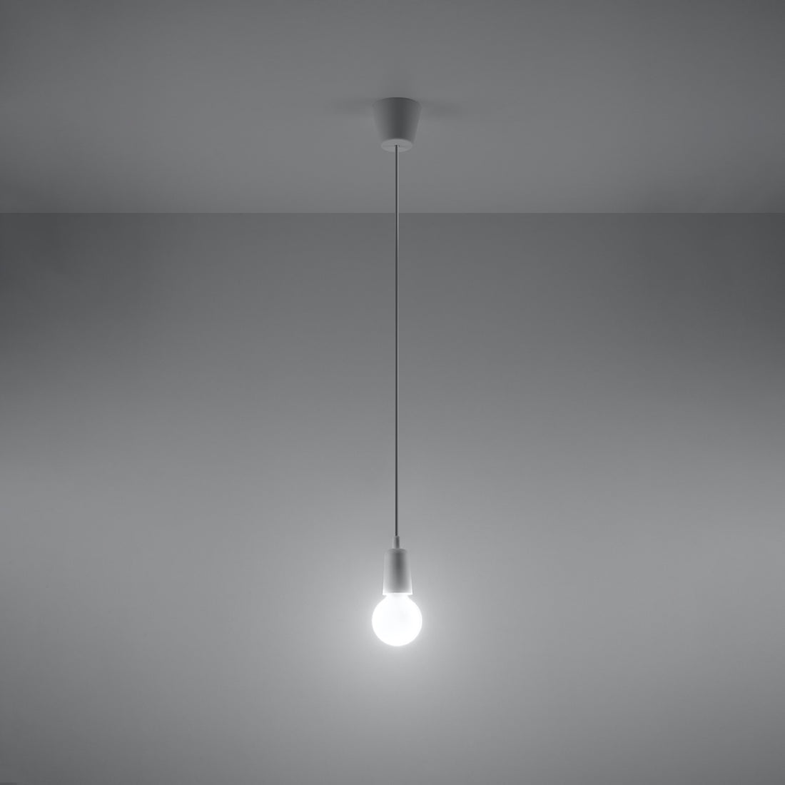 Pendant lamp DIEGO 1 white