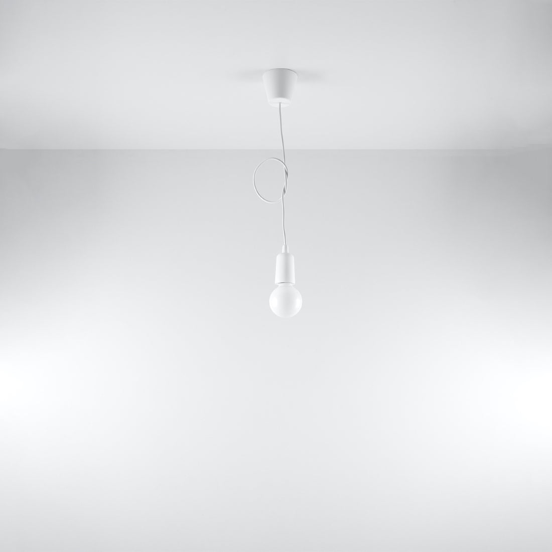 Pendant lamp DIEGO 1 white