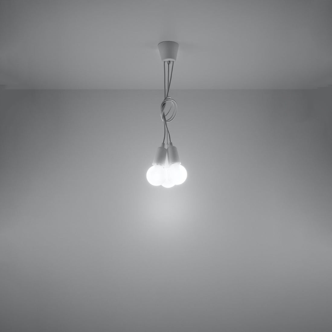 Pendant lamp DIEGO 3 white