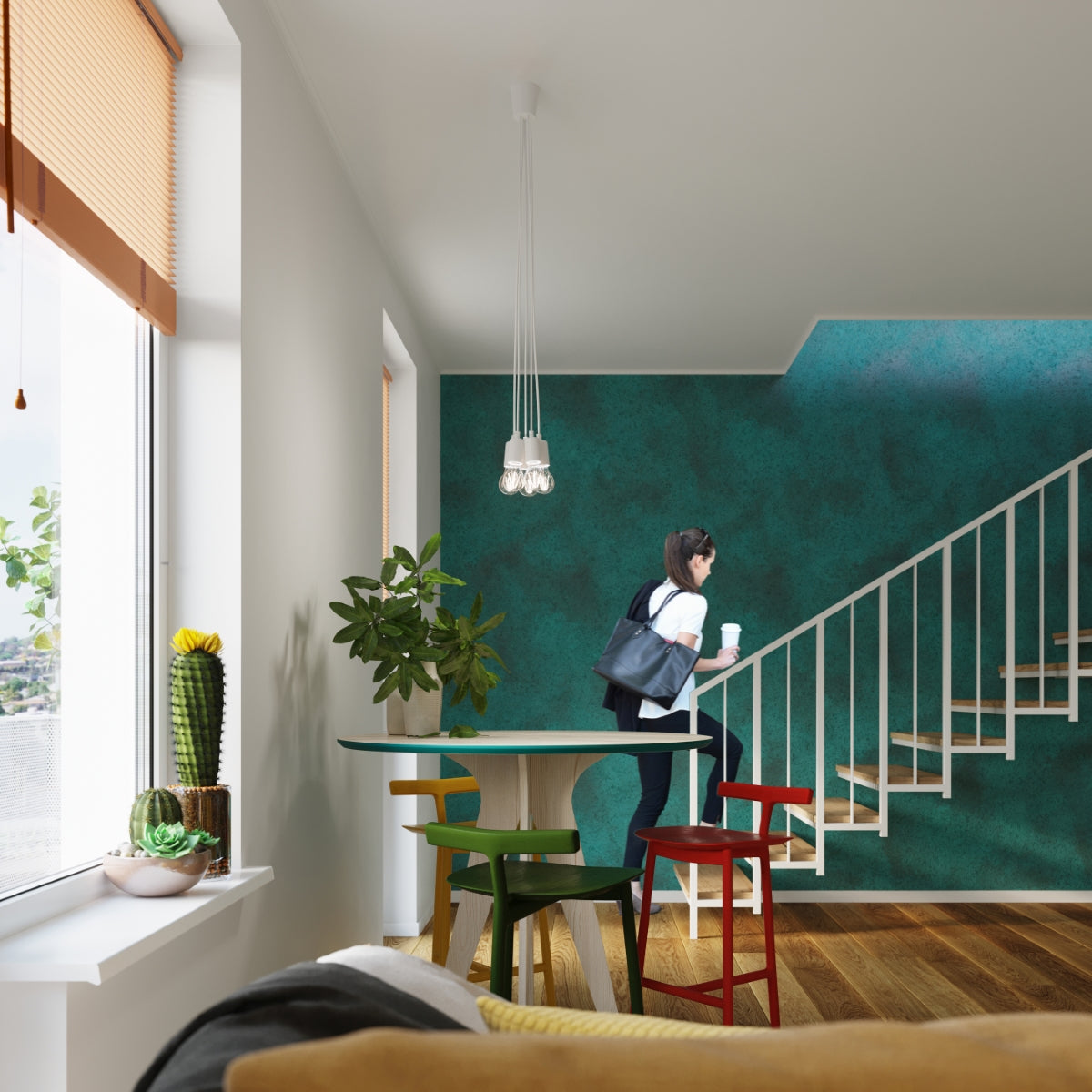 Pendant lamp DIEGO 5 white