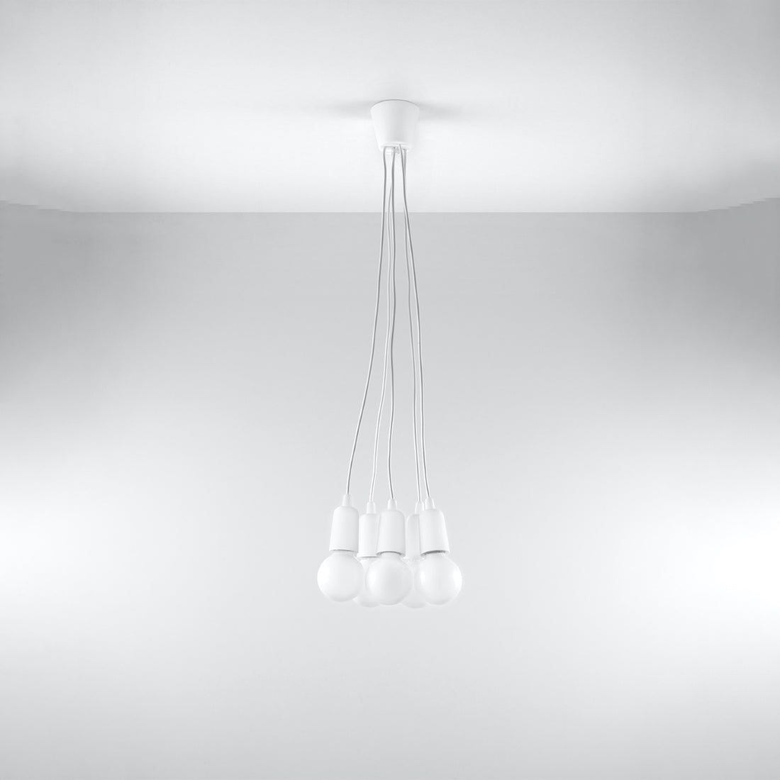 Pendant lamp DIEGO 5 white