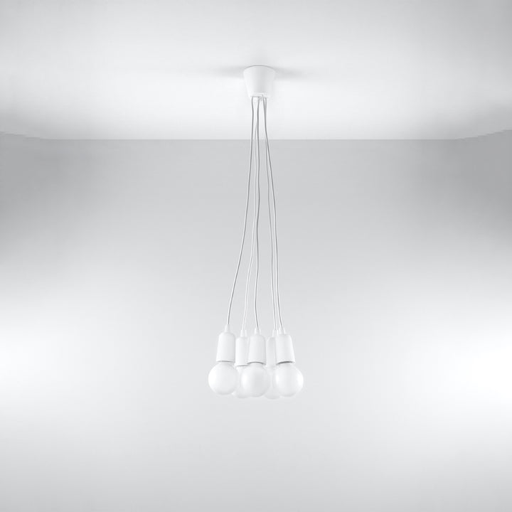 Pendant lamp DIEGO 5 white