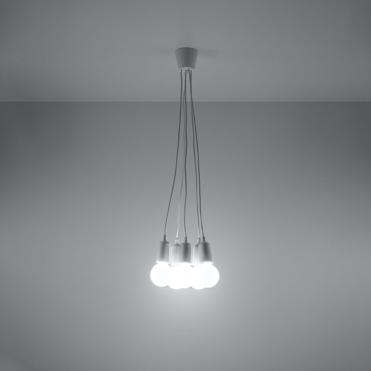 Pendant lamp DIEGO 5 white