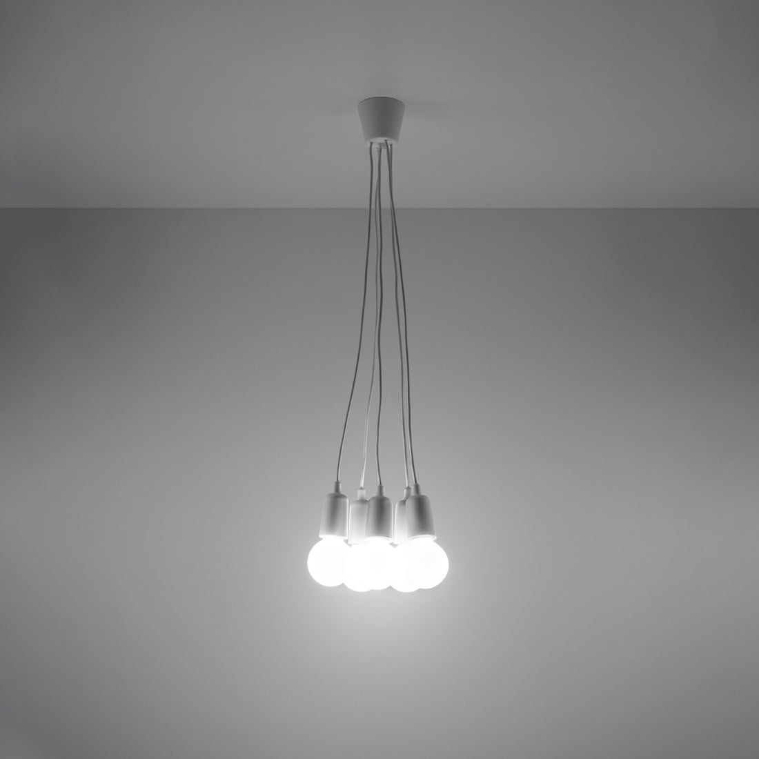 Pendant lamp DIEGO 5 white