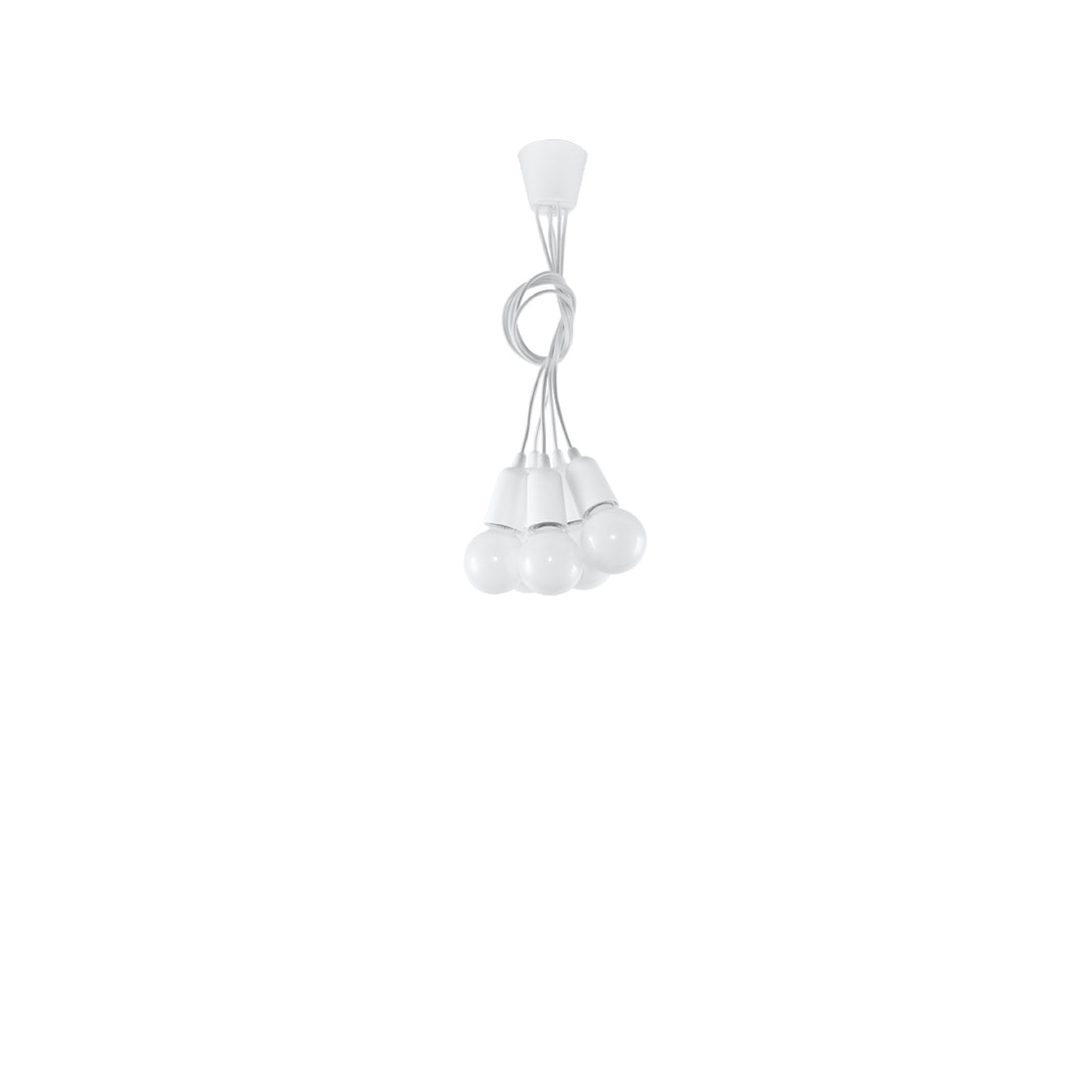 Pendant lamp DIEGO 5 white