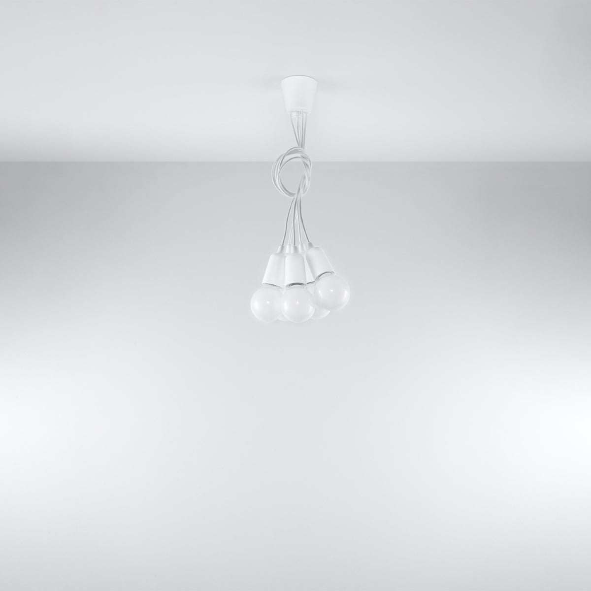 Pendant lamp DIEGO 5 white