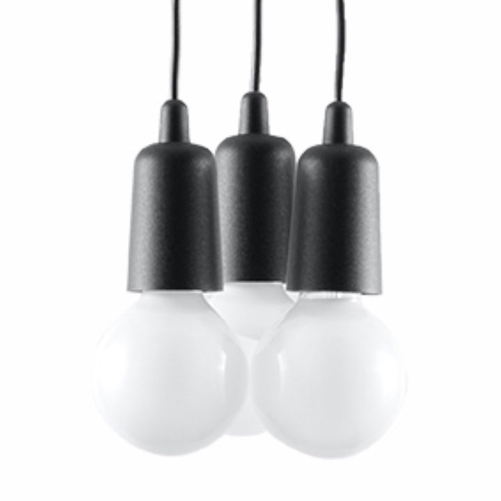 Pendant lamp DIEGO 3 black