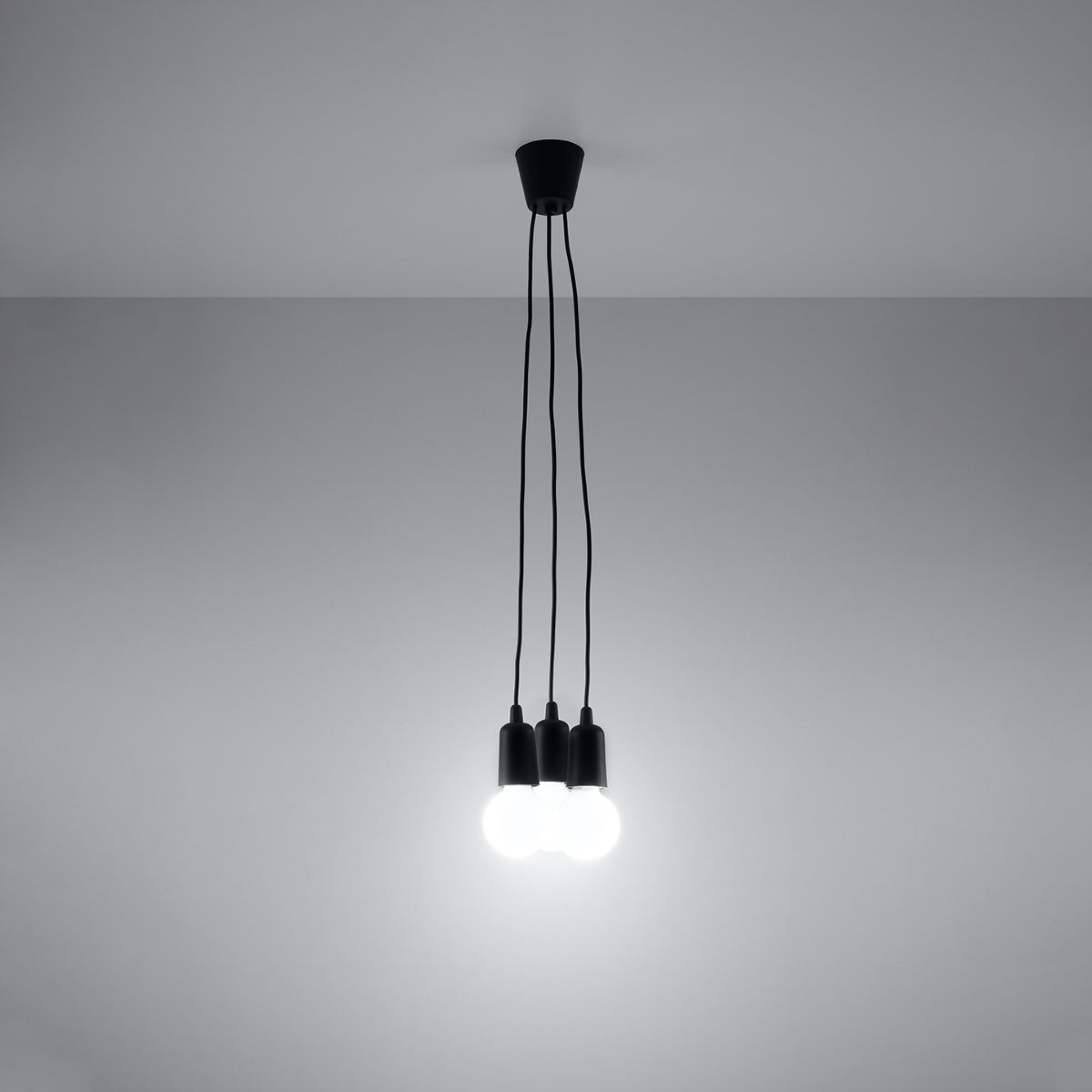 Pendant lamp DIEGO 3 black
