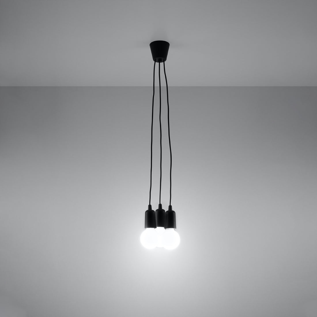 Pendant lamp DIEGO 3 black
