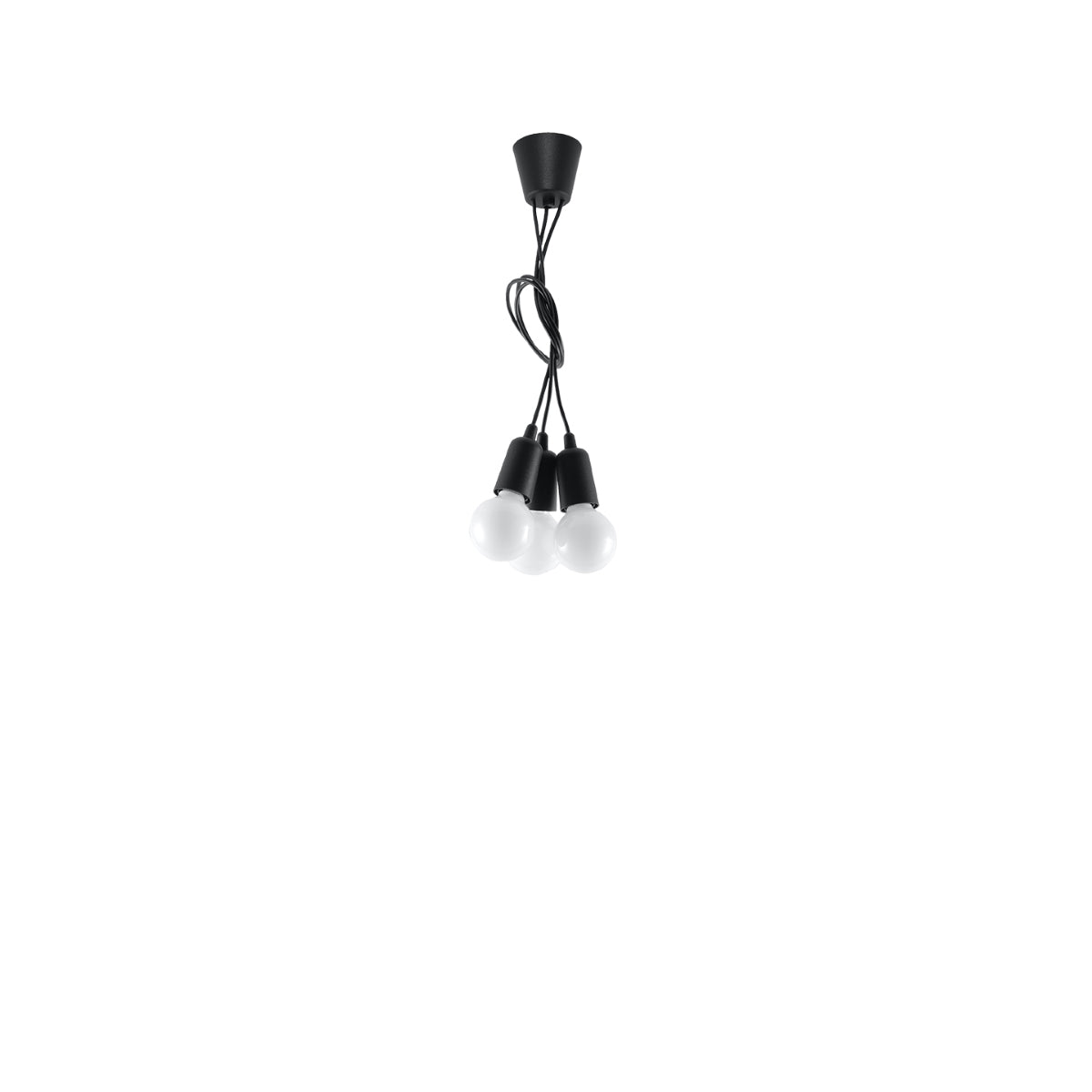 Pendant lamp DIEGO 3 black