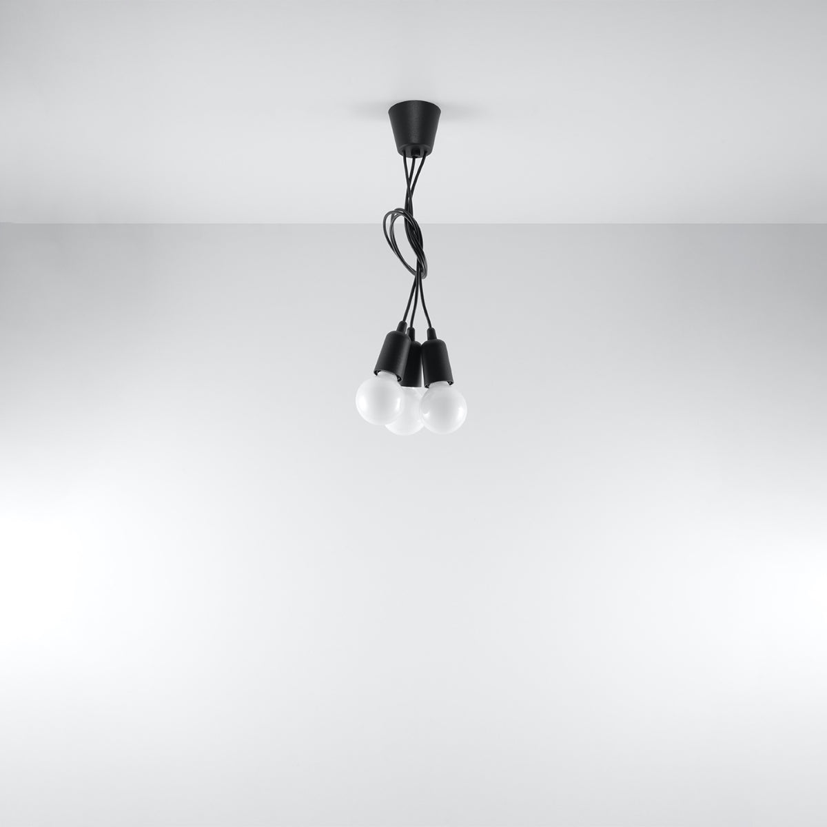 Pendant lamp DIEGO 3 black