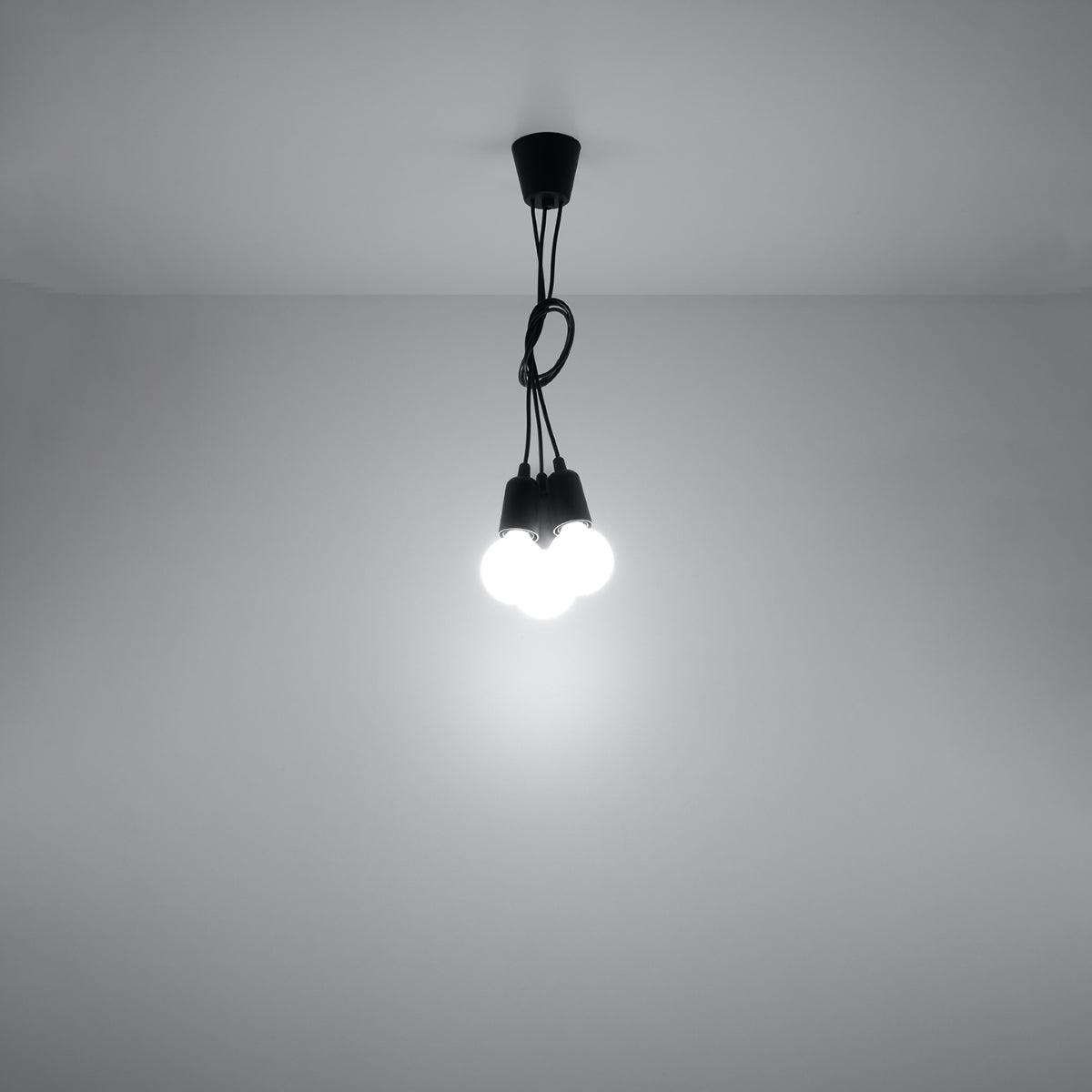 Pendant lamp DIEGO 3 black