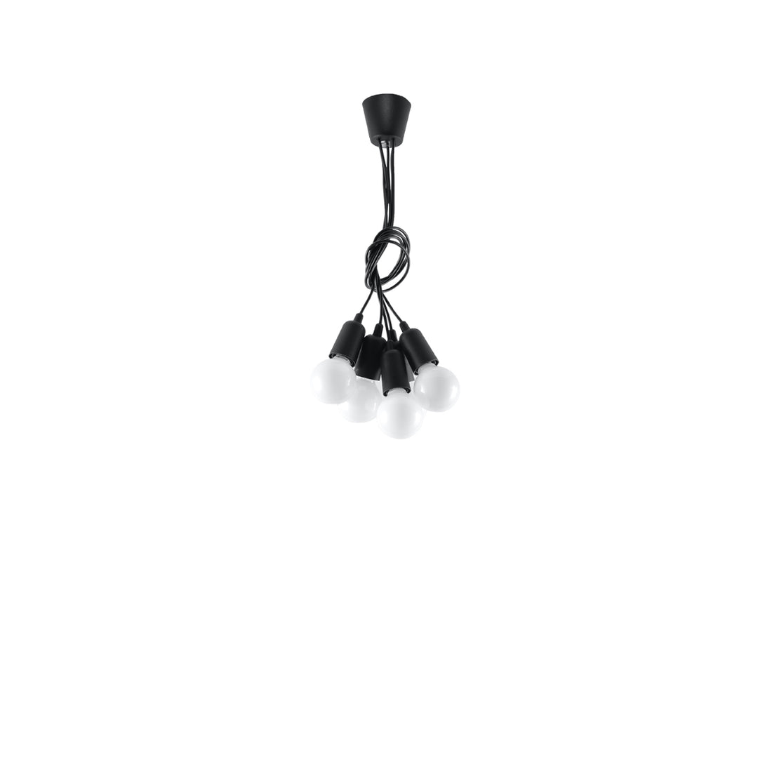 Pendant lamp DIEGO 5 black