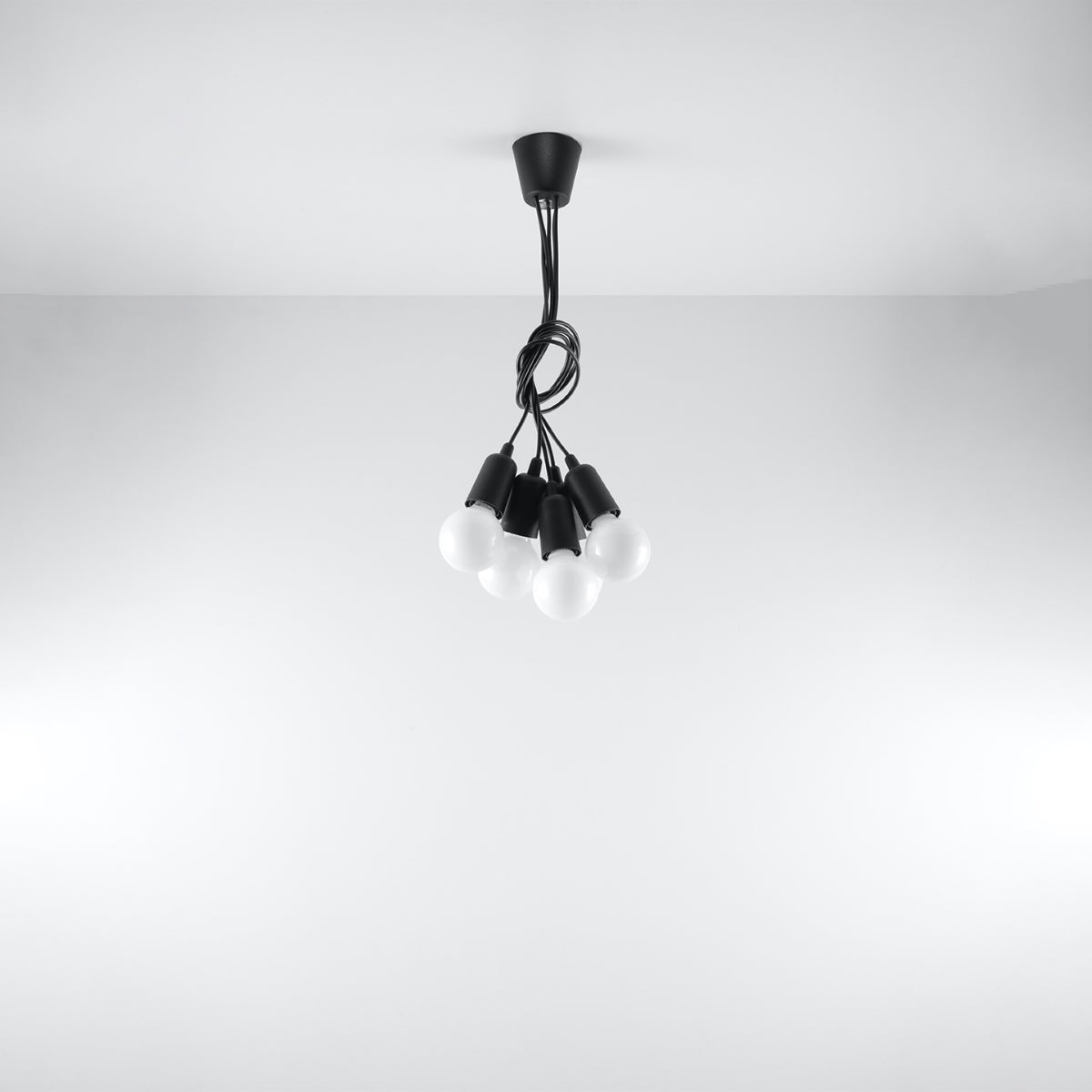 Pendant lamp DIEGO 5 black