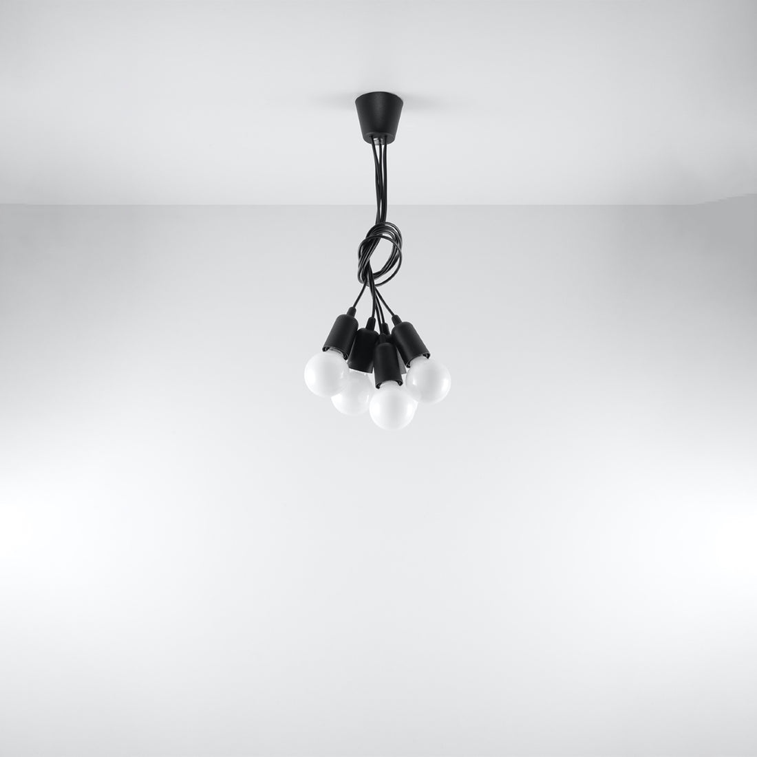 Pendant lamp DIEGO 5 black