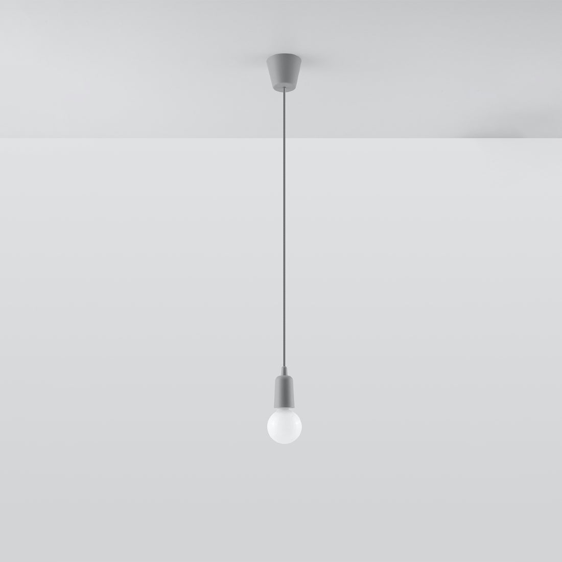 Pendant lamp DIEGO 1 grey