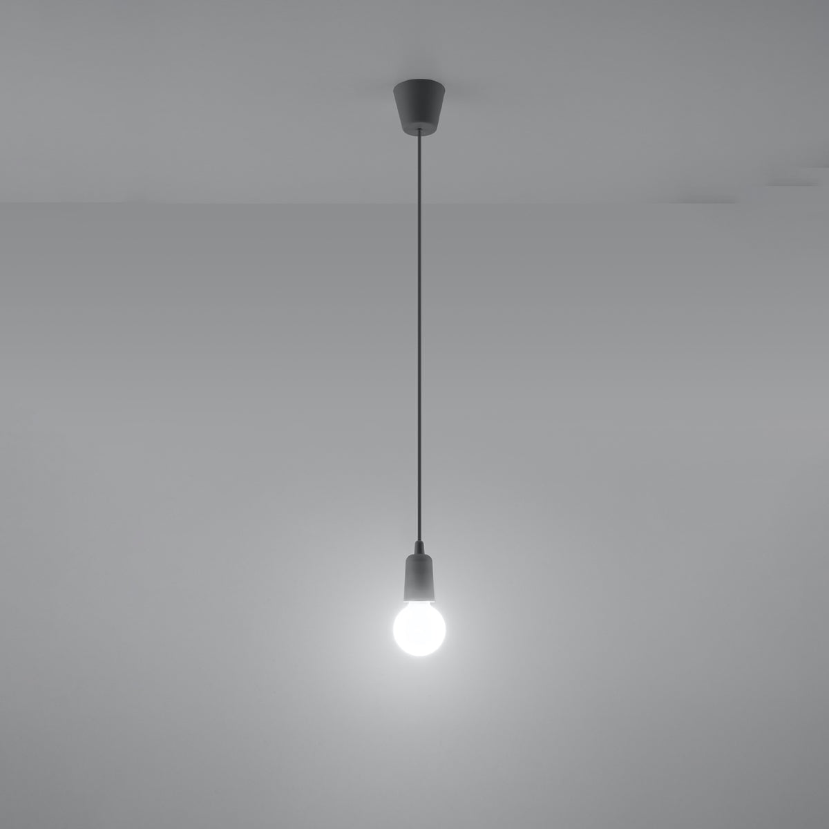 Pendant lamp DIEGO 1 grey