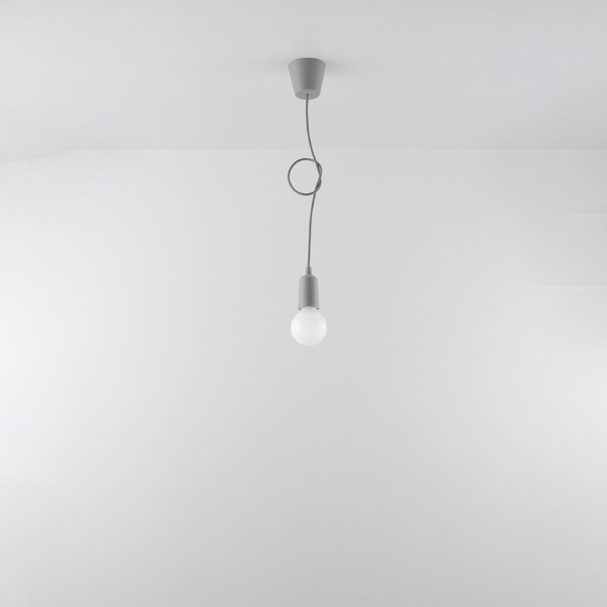 Pendant lamp DIEGO 1 grey