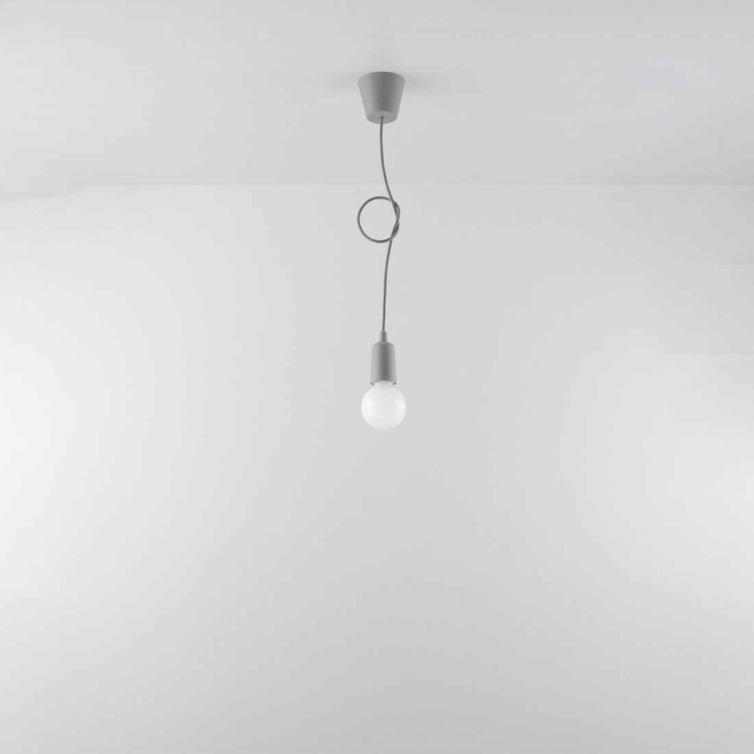 Pendant lamp DIEGO 1 grey