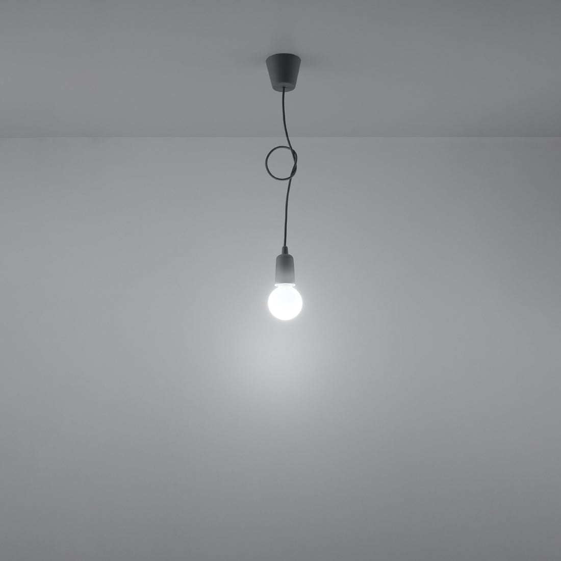 Pendant lamp DIEGO 1 grey