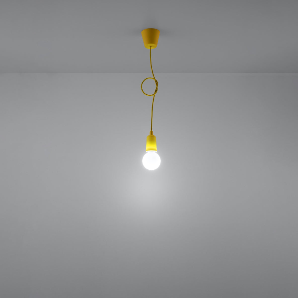Pendant lamp DIEGO 1 yellow