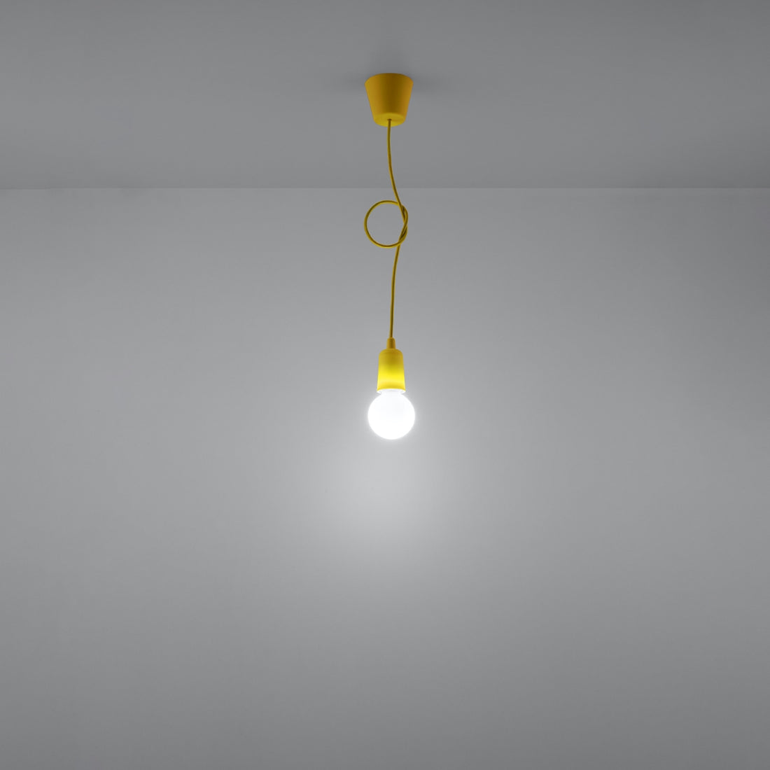 Pendant lamp DIEGO 1 yellow