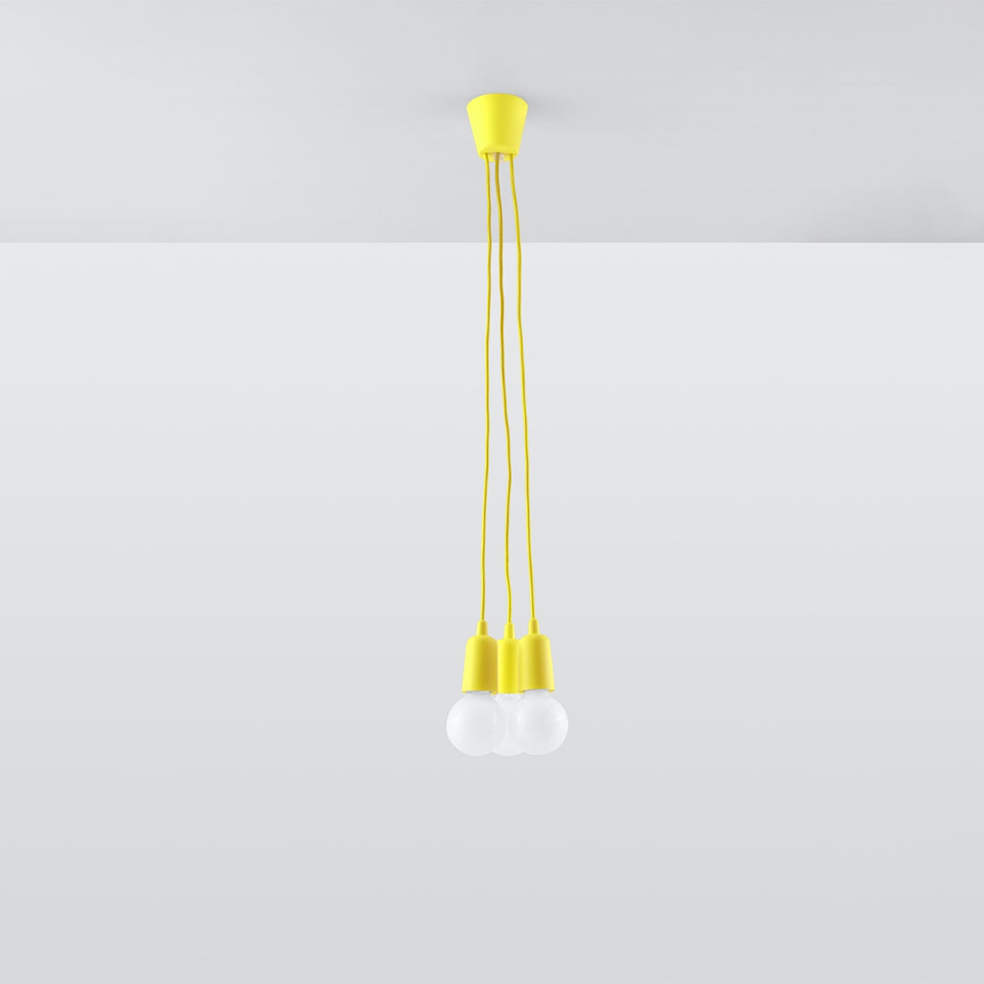 Pendant lamp DIEGO 3 yellow