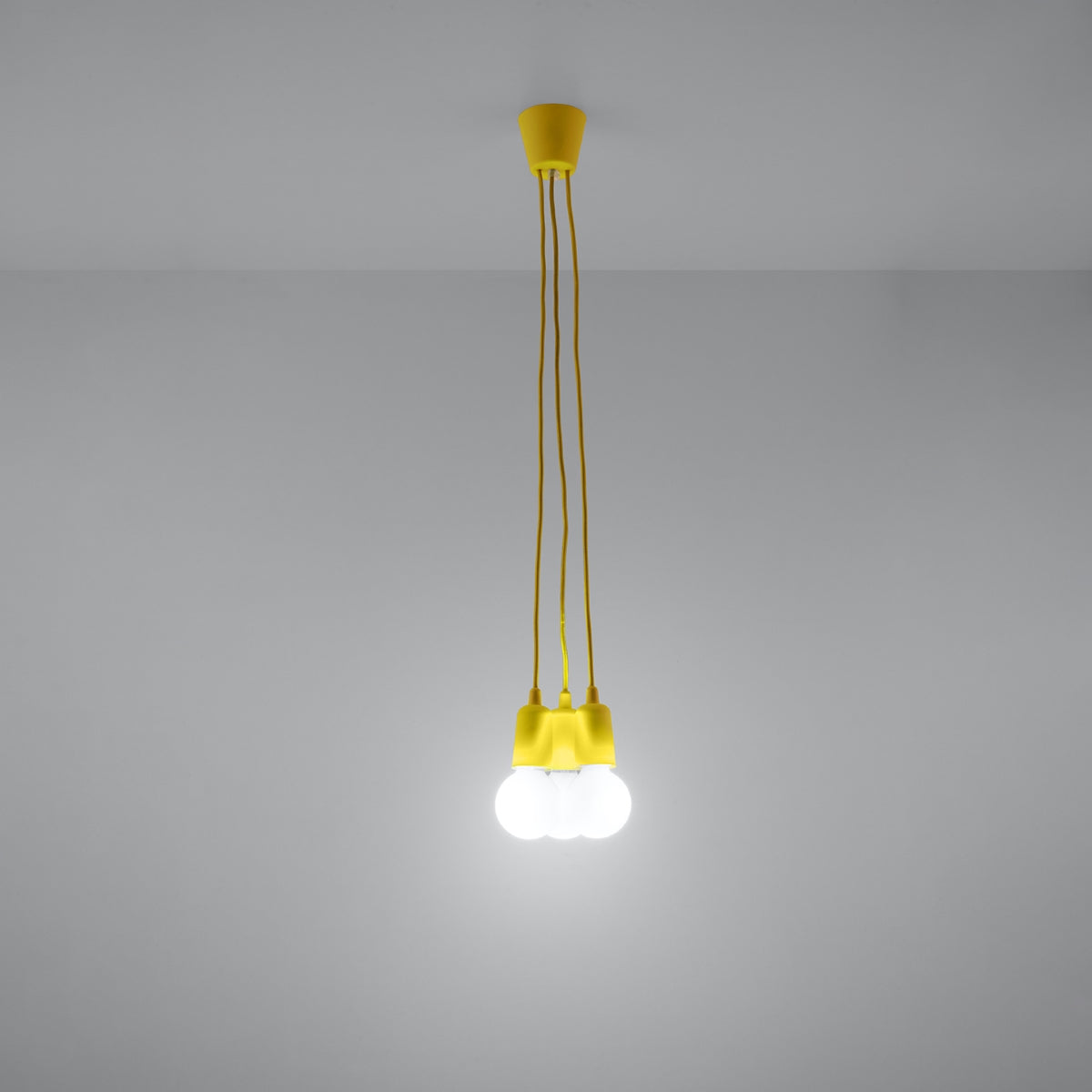 Pendant lamp DIEGO 3 yellow