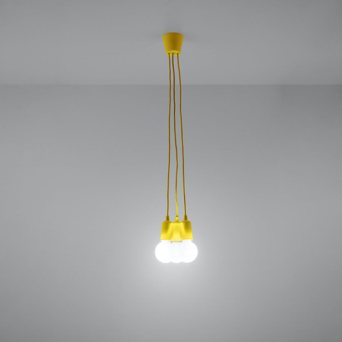 Pendant lamp DIEGO 3 yellow
