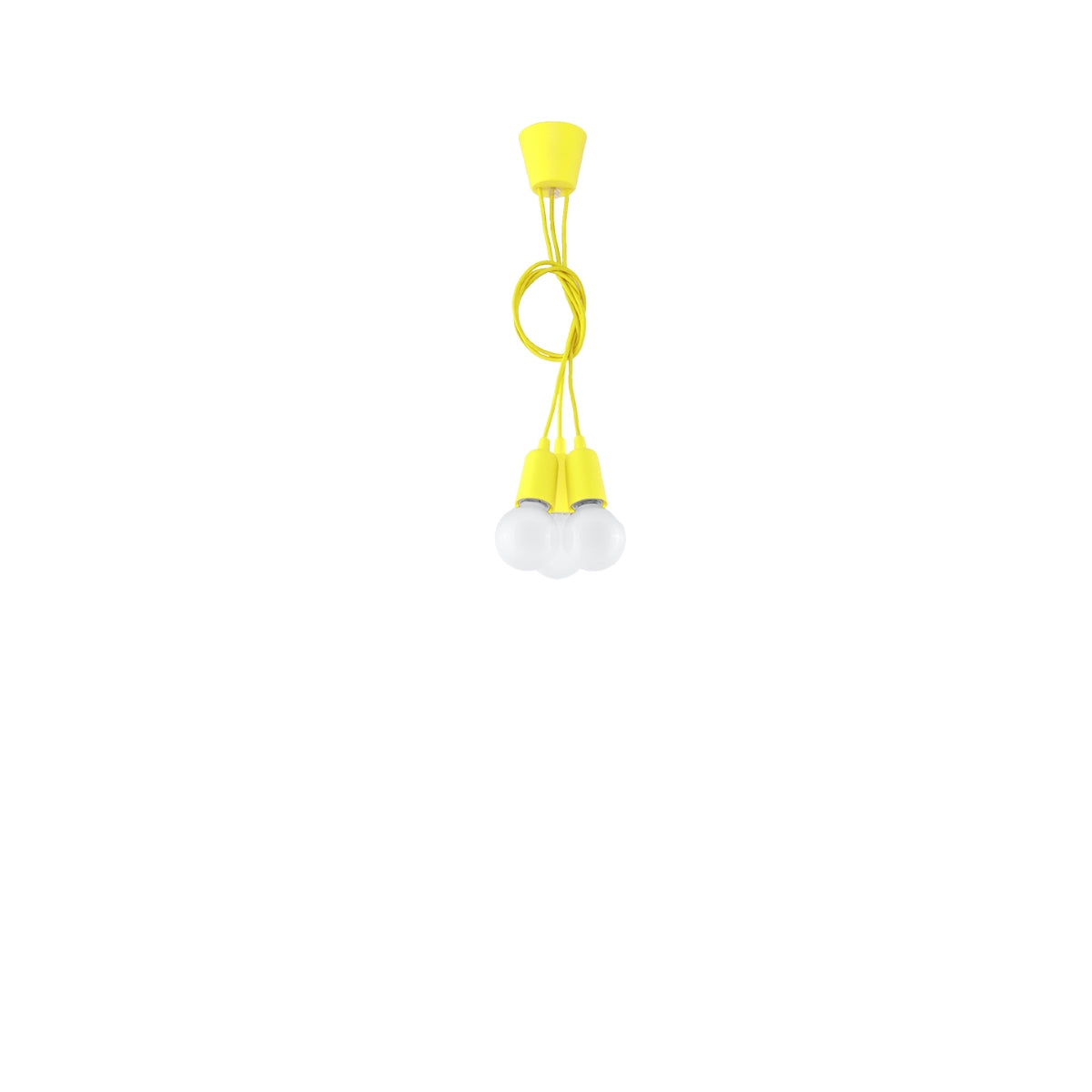 Pendant lamp DIEGO 3 yellow
