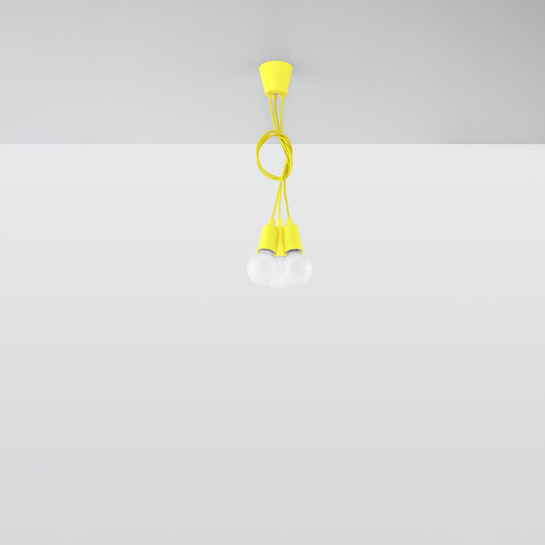 Pendant lamp DIEGO 3 yellow
