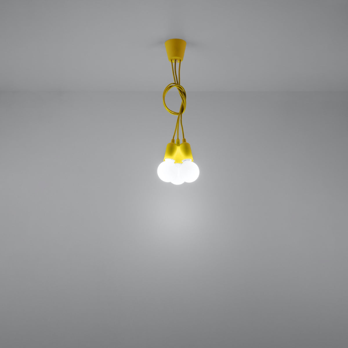 Pendant lamp DIEGO 3 yellow