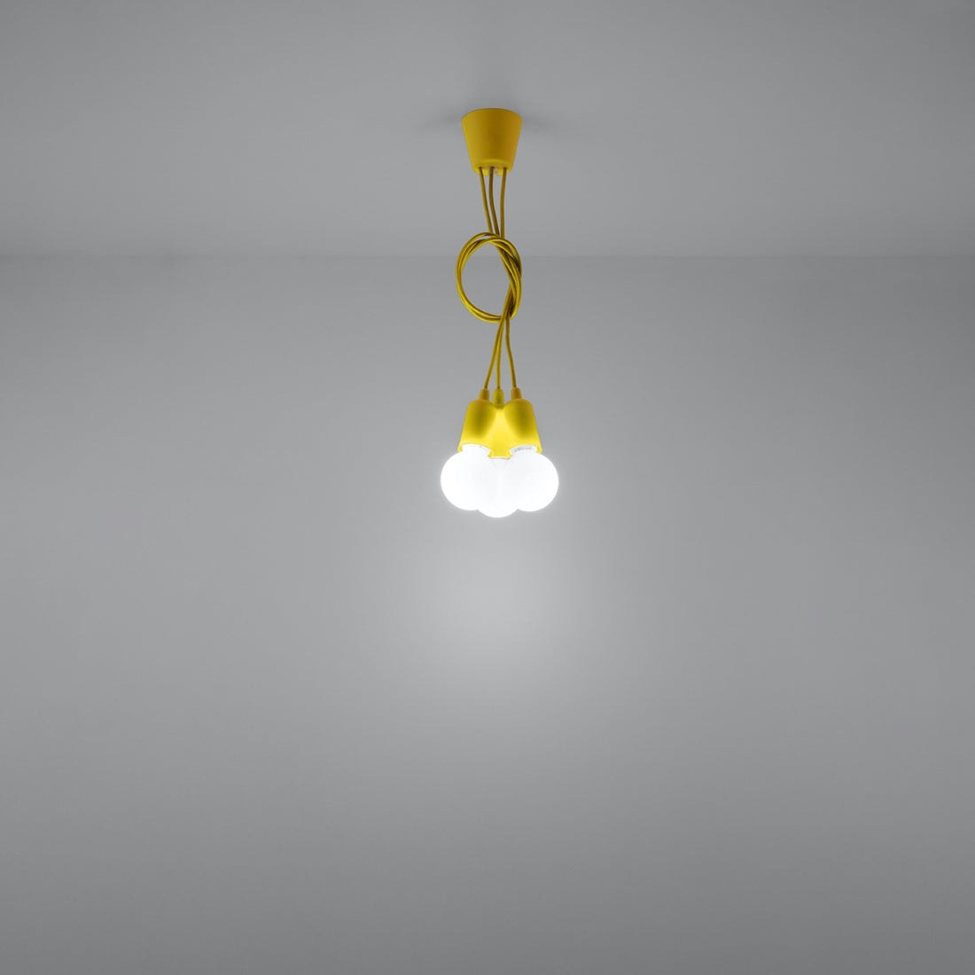 Pendant lamp DIEGO 3 yellow