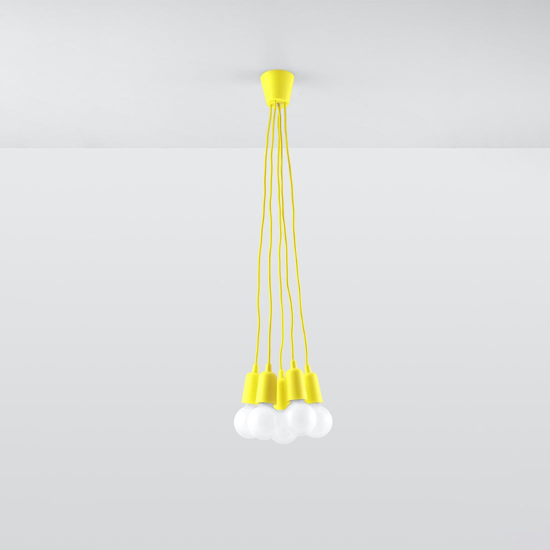 Pendant lamp DIEGO 5 yellow