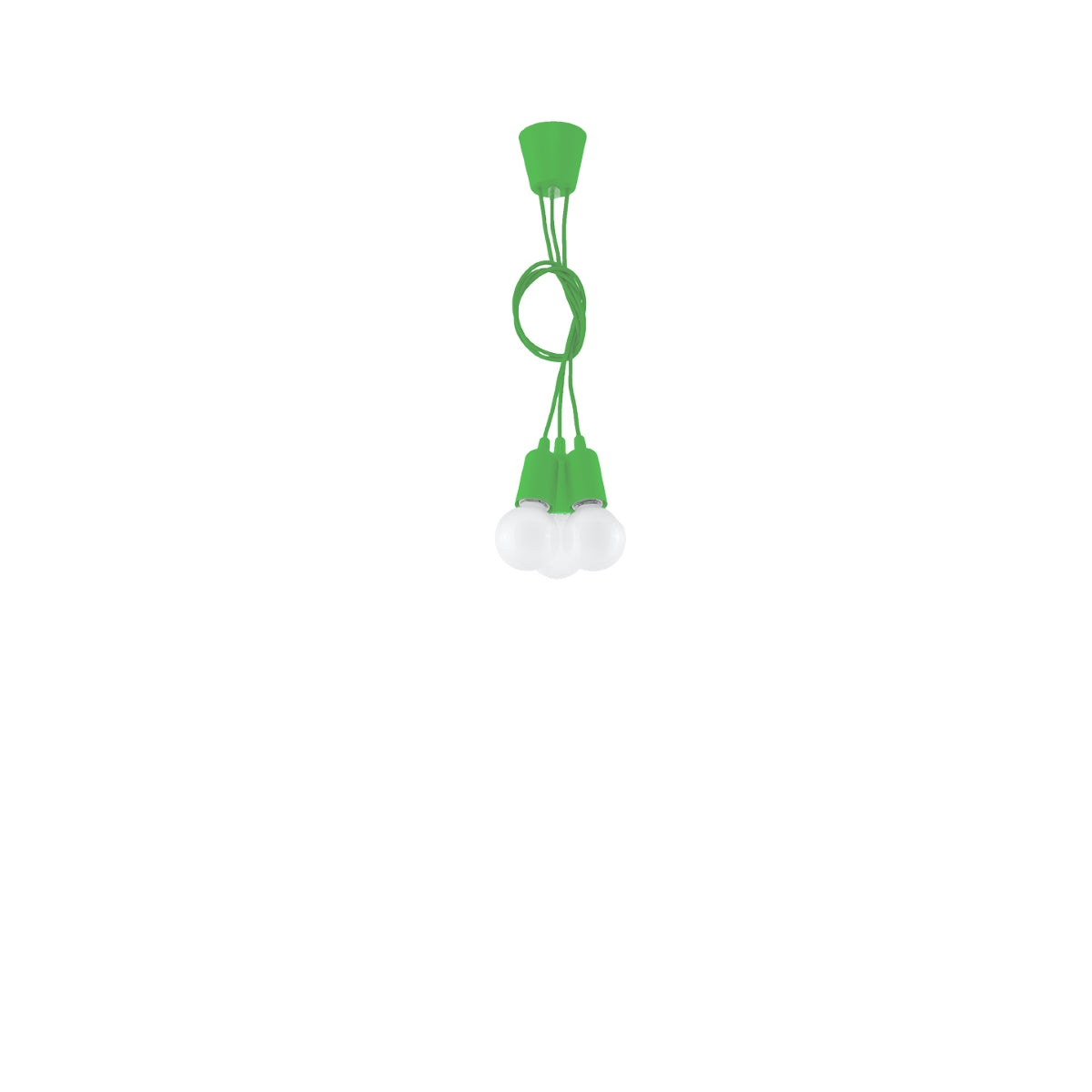 Pendant lamp DIEGO 3 green
