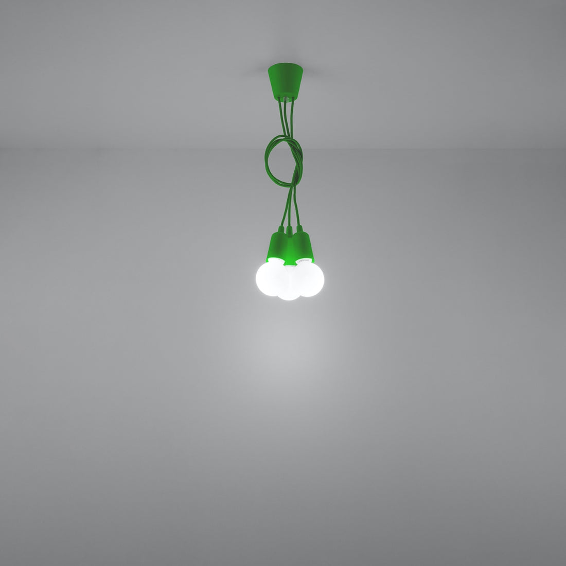 Pendant lamp DIEGO 3 green