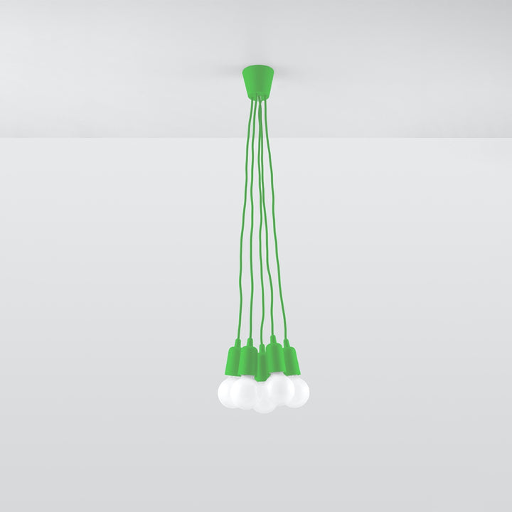 Pendant lamp DIEGO 5 green