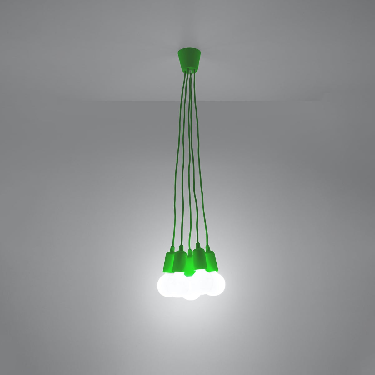 Pendant lamp DIEGO 5 green
