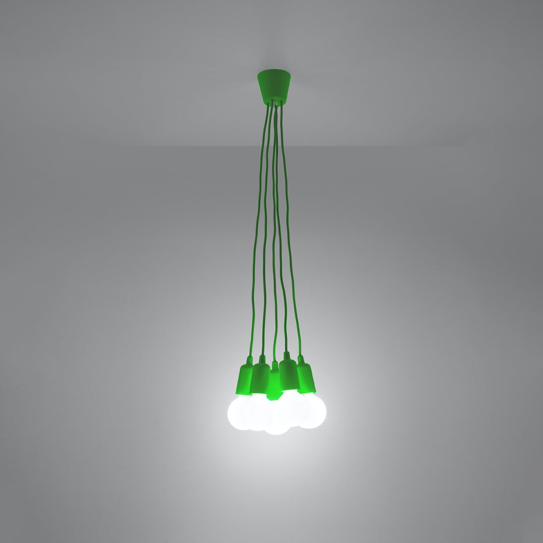 Pendant lamp DIEGO 5 green