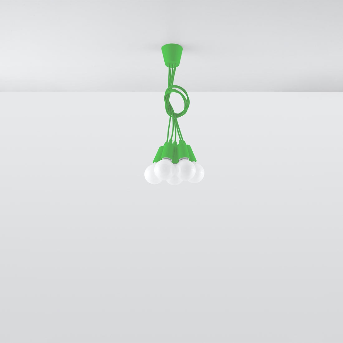 Pendant lamp DIEGO 5 green