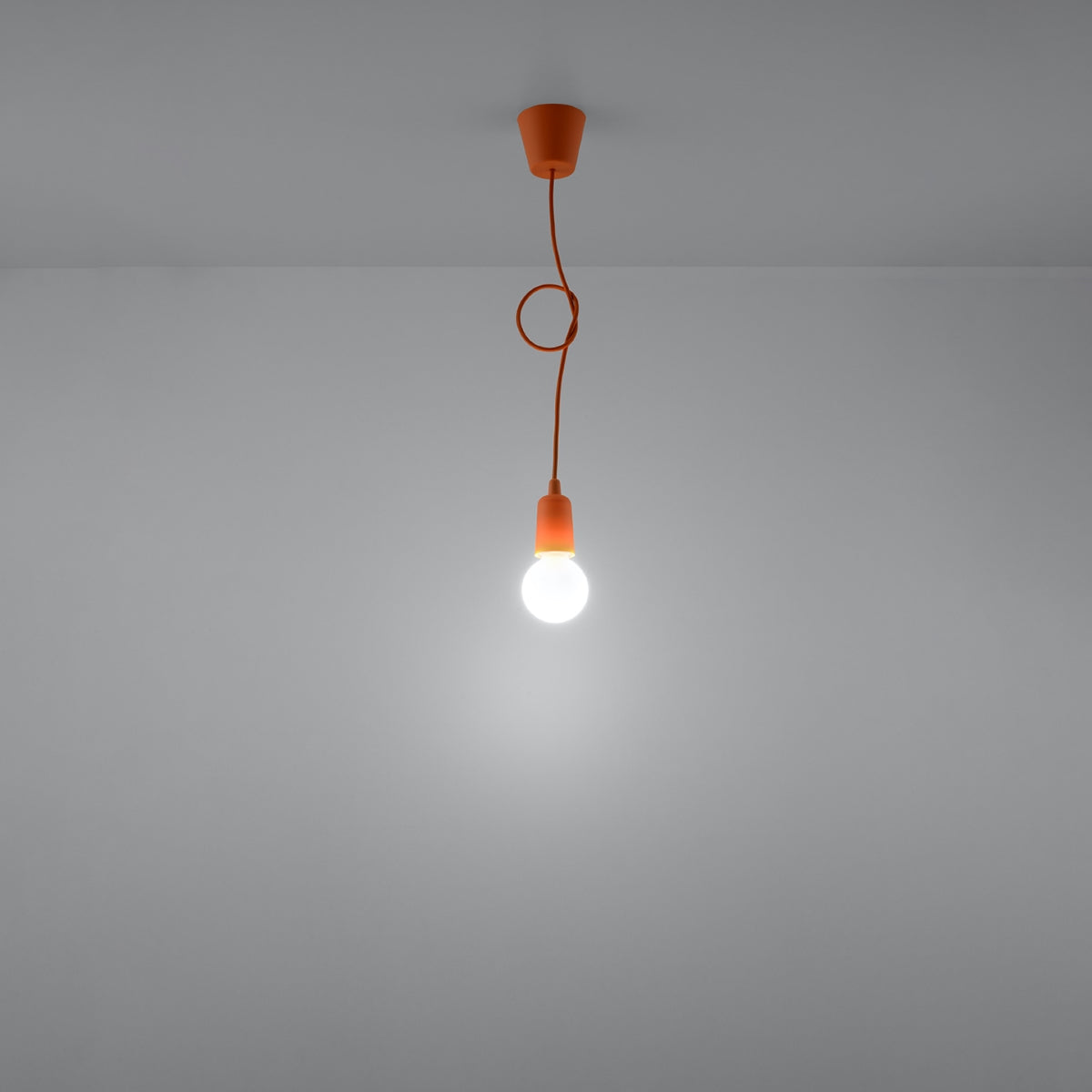 Pendant lamp DIEGO 1 orange