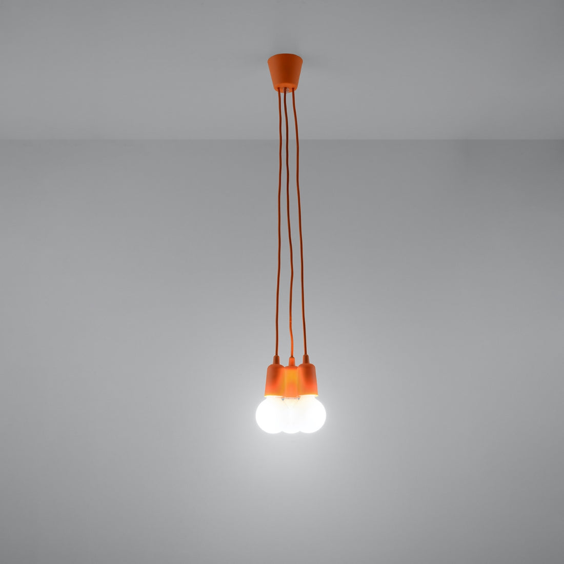 Pendant lamp DIEGO 3 orange