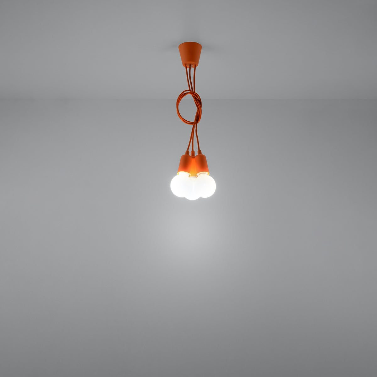 Pendant lamp DIEGO 3 orange
