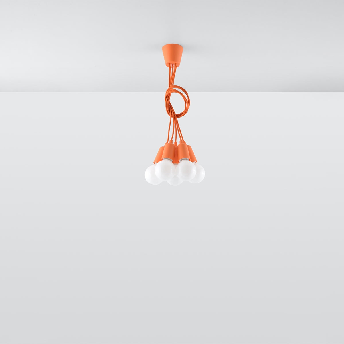 Pendant lamp DIEGO 5 orange