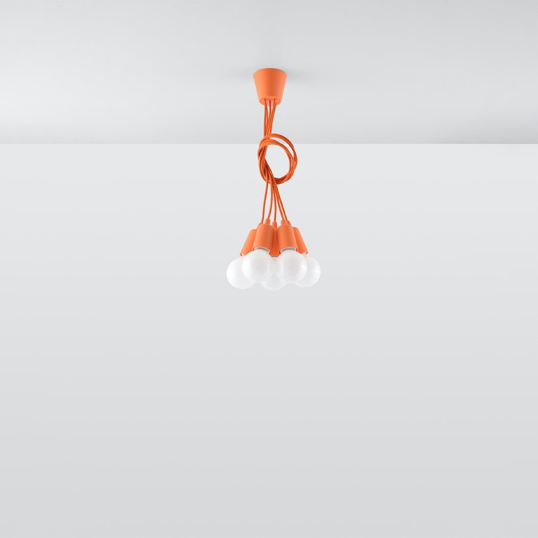 Pendant lamp DIEGO 5 orange