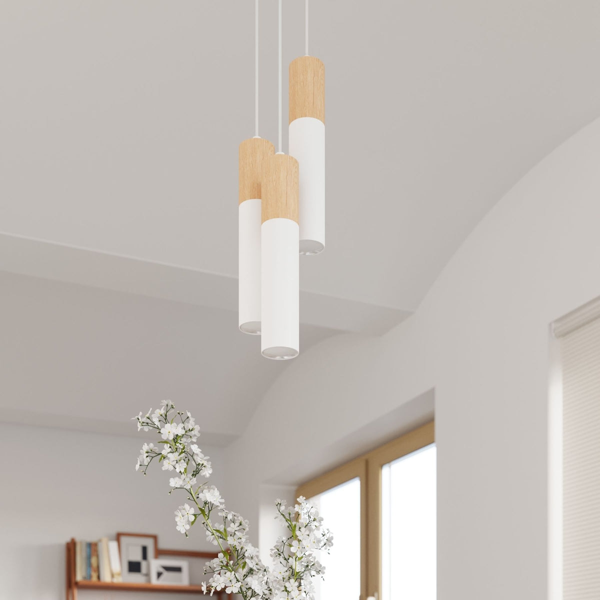 Pendant lamp PABLO 2 white